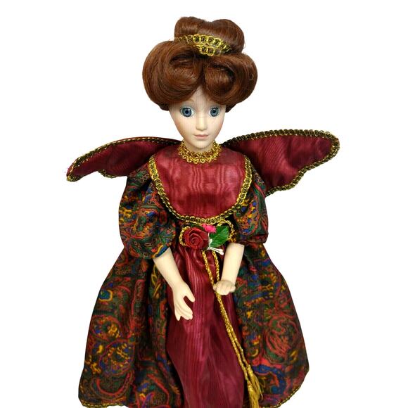 VTG Holiday Edition Porcelain Angel Doll 17" by Antique Heritage 1991 w Box - Picture 5 of 10